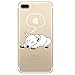 Produktbild Caler iPhone 7 Plus Hülle Weiche Flexible Silikon Handy Hülle Transparente Ultra Slim Gel TPU dünne stoßfeste Tasche Etui Schutzhülle in Qualität für Dein Smartphone iPhone7 Plus(Hund)