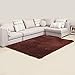 Produktbild XUANLAN Mehrzweck-Teppiche & Teppiche, luxuriöse schwere Qualität dicken, rutschfeste Sofe-Stapel Shaggy Teppiche 3 Größe und 8 Farben erhältlich ( Color : Brown , Size : 140cm×120cm )