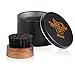 BFWood Beard Brush Boar Bristles Small Round Shape - Black Walnut