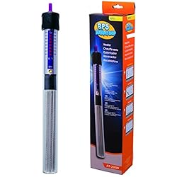 BPS (R) Calentador Sumergible 200W - 31.5cm para Pecera Calefacción de Varilla para Acuario Glass Tanque de Pescados con Termómetro y Ventosa BPS-6054