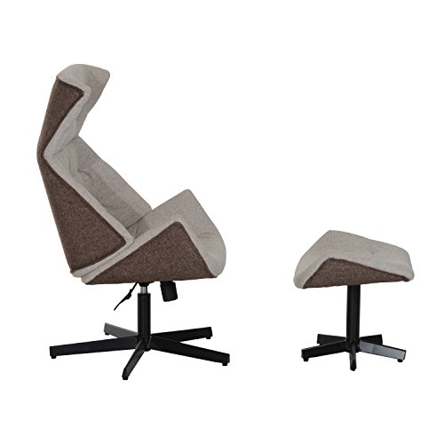 CLEARANCE HOMCOM Single Seater Adjustable Recliner Sofa Arm Chair Chaise Lounge Cushion Living Room Lounger Couch Modern Furniture w/ Footrest