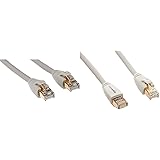 AmazonBasics Cavo di rete Ethernet RJ45 Cat-7e, 2,1 m & Cavo di rete Ethernet RJ45 Cat-7e, 3.04 m, grigio
