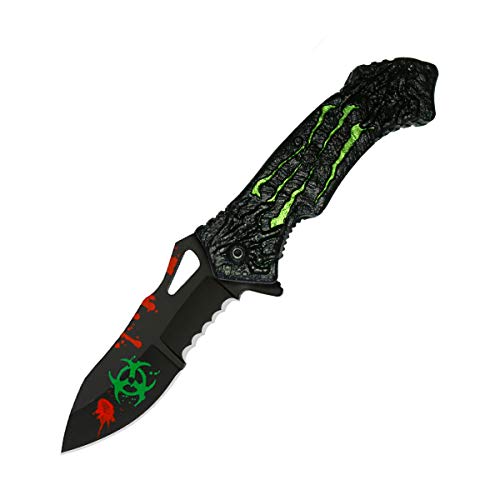 TNEW Cuchillo Plegable, Cuchillo de Camping