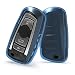 Produktbild kwmobile Autoschlüssel Hülle für BMW - TPU Schutzhülle Schlüsselhülle Cover für BMW 3-Tasten Funk Autoschlüssel (nur Keyless Go) Blau Transparent
