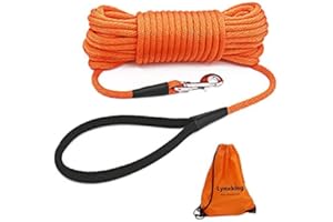 lynxking Hundeleine Schleppleine für Hunde Reflektierend Trainingsleine 9m Ausbildungsleine mit Karabinerhaken Nylon Lange Seil für kleine, mittelgroße große Hunde mit Griff