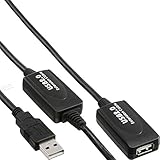  Conector 2: USB A InLine 34612I - Cable alargador USB 2.0 con amplificador de señal (15 m, salida tipo A a entrada tipo A)