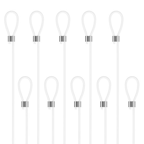 Perlonseil 2mm mit Schlaufe für Bilderschienen Galerieschienen - Länge 1,50m - Set 10 Stück Perlonseile mit Schlaufe von Hang-it