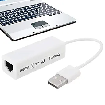 Rocketkart USB to Ethernet Adapter, Foldable USB 2.0 to Gigabit Ethernet LAN Network Adapter, 10/100 Mbps RJ45 LAN Network Adapter Support Windows 10/8.1/8/7/Vista/XP for Desktop Laptop MacBook Linux