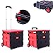 Produktbild Einkaufswagen Einkaufstrolley Einkaufstrollies Shopping Trolley Klappbar Klappboxen Faltbar Einkaufskorb Transportwagen Tragekorb Klappbox Rollkiste Mit Rollen Cart,S