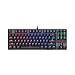 Produktbild Redragon K552-RGB KUMARA Mechanische Tastatur Gaming Keyboard mit Hintergrundbeleuchtung RGB-LED 87 Tasten Anti-Ghosting farblich Hinterbeleuchtung Chroma Dimmbare Für RTS, FPS, MMO Englische Layout (Schwarz)