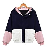 iHENGH Neujahrs Karnevalsaktion Damen Herbst Winter Bequem Mantel Lässig Mode Jacke Frauen Winter Jacke Warm Bequem Mantel Lässig Mode Frauen Langarm Cord Patchwork Oversize Windjacke