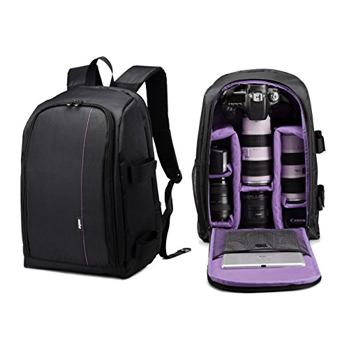 UNHO&reg; Mochila Impermeable para C&aacute;maras reflex, Equipo Fotogr&aacute;fico, Ordenador Port&aacute;til y Tablet