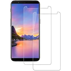 FayTun Cristal Templado para OnePlus 5T, Protector de Pantalla Alta Definicion, Sin Burbujas, Dureza 9H, Cristal Vidrio Templado Protector de OnePlus 5T, 2 Pack