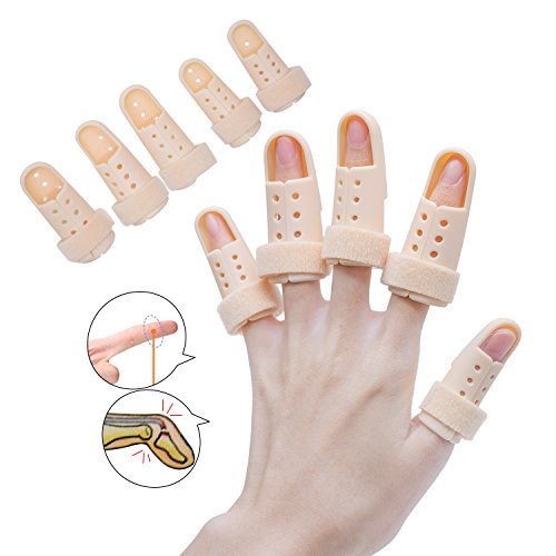 sumifun dedo férula de extensión para Trigger Finger, férula mazo de dedo, de espuma, BESSEY metálico férula para alinear y