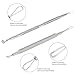 Abody 7Pcs Stainless Steel Facial Pimple Comedone Needle Acne Extractor Cleaner Blackhead & Blemish Kit with Black Bag