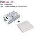 Produktbild Mirabellini RF WiFi Wireless Smart Switch mit 433 MHz RF-Empfänger-Modul-Fernbedienung Smart Timing-Schalter Kompatibel mit Alexa, Google Home