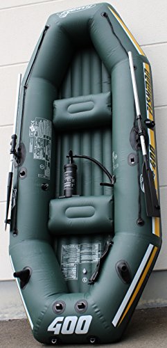 Fishman 400 II Boot Paddel Pumpe Schlauchboot Angelboot Ruderboot Wassersport - 2