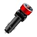 Produktbild Happysdh Auto Ladegerät,Mini USB Auto Adapter 12V/ 24V LED KFZ Ladegerät 2-Port 15W 5V / 3.1A mit ABS feuerfest Gehäuse für iPhone XR/Xs Max, Samsung Galaxy S8, Huawei Und mehr (Rot)