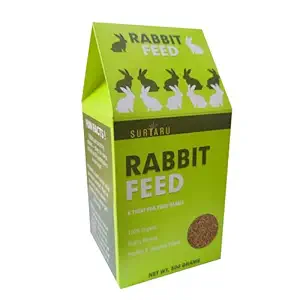 Surtaru Rabbit Feed | 100% Organic, Highly Fibrous, Healthy & Delicious Pellet?