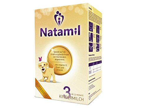 Preisvergleich Produktbild Natamil 3 Kindermilch, Hochwertige Deutsche Babynahrung, Prebiotische GOS + DHA / AA + Calcium, Vitamin D und Eisen, Pulver, 800 g