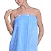 TopTie Women's Cotton Cover Up Spa Shower Bath Wrap Adjustable Buttons Closure - Pink,S/M