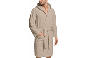 NARCISO - Accappatoio Uomo Donna Microfibra Economico con Tasche Cappuccio e Cintura, Ideale per Casa, Viaggio, Palestra, Tessuto Morbido e Comodo, Taglie dalla S alla XXL