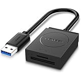 UGREEN SD Card Reader USB 3.0 Dual Slots Memory Card Reader Adapter for SD, SDXC, SDHC, MMC, RS-MMC, Micro SD, TF, Micro SDXC, Micro SDHC, UHS-I for Mac, Windows, Linux, Surface Pro, Chromebook, PS4