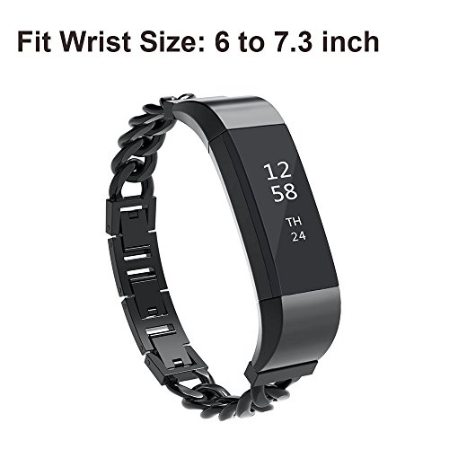 Armband für Fitbit Alta, Wearlizer Edelstahl Metall Ersatzband für Fitbit Alta / HR - 2