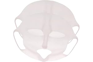 EQLEF Couverture de masque de visage, Masque réutilisable de masque de silicone Visage facial de vapeur imperméable Masque de beauté de beautity
