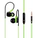 Produktbild Plustore Wired In-Ear Kopfhörer Noise-Cancelling Sport Earbuds Ohrhörer mit Mic Stereo Hi-Fi Musik Workout für Jogging Gym für iPhone Android und PC