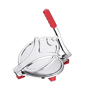 Nency SS Puri Press Machine, Roti Maker Machine with Fitted Handle, Papad Maker, Chapati Maker
