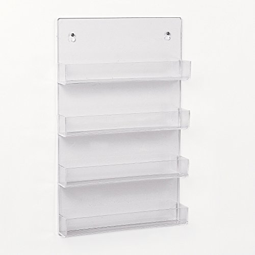 Top Performance Acrylic Nail Polish Displays - Convenient and Versatile Shelves for Displaying Pet Nail Polishes for Grooming or Retailing, Clear