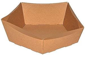 Weinkarton24.com Petit Weihnachts-/Osterkörbchen, Größe 210 x 200 x 65/50 mm, Wellpappe, natur, braun, 10 Stück