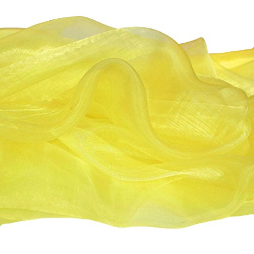ORGANZA Stoff Meterware in Gelb – hauch zart und durchsichtig - 2