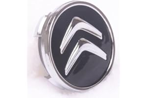 TURTLEDOVESHI 4 Pcs 60mm Coprimozzo Ruota per Citroen C3 C4 C5 C1 Elysee Berling Xsara Picasso Saxo DS3 DS4 DS6, Centro Tappo Trim Emblema, Protezione ​dalla Ruggine antipolvere per Ruote Accessorio Decorativo