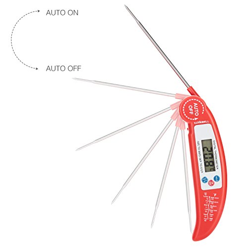 Luxebell® Küchenthermometer Digital LCD Haushaltsthermometer küchen für Kochen Küche Marmelade BBQ Grillen Wein Steak Milch - 7