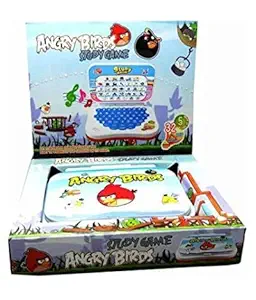 SFR Toys Kids Mini Laptop English Learner Study Game Computer Notebook Toy Multi Colour ( Battery Not Including ) (Angry Birds Mini Laptop)