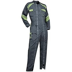 LMA 401021 ORGE Combinaison Double Fermeture - Femme - Multicolore (Gris/vert) - FR: 2