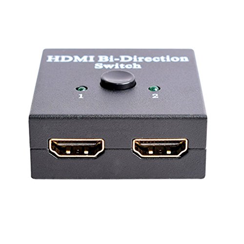 huierav HDMI 2.0 Ultra HD 4 Kx2 K/60Hz HDMI switch| HDMI Manuelle Umschalter 2 x 1 oder 1 x 2 ab Switch Splitter, 2 Anschlüsse