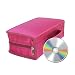 Produktbild Futurepast CD Tasche für 128 CDs/DVDs Auto CD Aufbewahrung SD Ordner Brieftasche Tasche Große Kapazität Ddauerhaften Gebrauch (Rot)