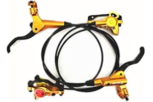 Zoom- HB-875 Hydraulic Disc Brake Front & Rear 750mm & 1400mm MTB BMX Set, Gold