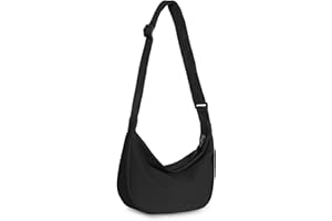 benpen Damen Halbmond Crossbody Schultertasche, Hobo tasche Crossbody Bag damen, Einfarbige Tragbare Shoulder Bag Umhängetasche mit verstellbarer Schultergur