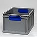 Produktbild Euroboxen Eurokiste Eurokasten Eurobehälter - 400 x 300 x 220 mm - Griffmulde blau - Eurokisten Eurobox Lagerbox Lagerboxen Lagerkiste Lagerkisten