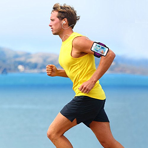 Wasserabweisend Sportarmband mit SchlÃ¼ssel, Geld, Kreditkarte Halter fÃ¼r iPhone 7/7 Plus/6/6S Plus, Galaxy S8 S7 S6 Edge, oder Smartphones bis 14,5 cm