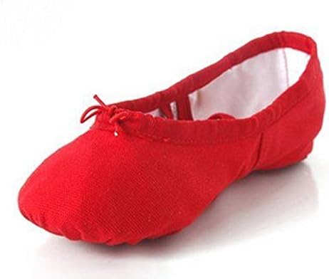 Ballet Dance Gymnastic Yoga Canvas Shoes Children's &amp; Adult's Sizes (ADULT UK6/EU39, RED)