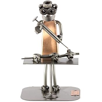 Steelman24 Omino Di Viti Con Piastra Incisione Personalizzata – Soprammobile Ufficio - 3