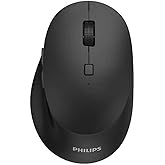 Philips Wireless mouse CMB7607B &ndash; Wireless connection 2.4 GHz + Bluetooth 3.0/5.0, 7 keys, optical sensor adjustable (800-3200