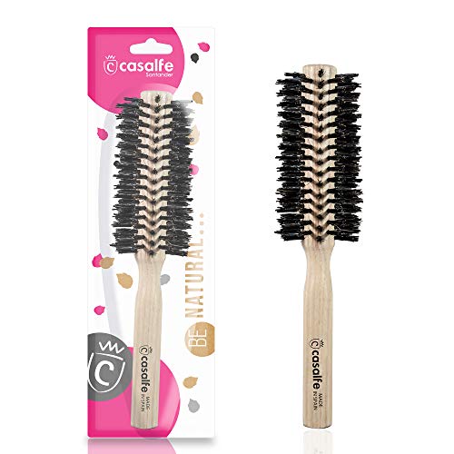 Casalfe Medium Brosse à dents, en bois, ronde - 1 pièce