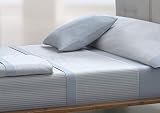 Tira aplicada con vivo en encimeras y fundas de almohada.