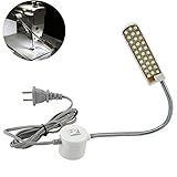 Color claro: blanco lzndeal La luz de la CA 110V-220V 30 LED Enciende el Interruptor bajo magnético de la máquina para Coser
